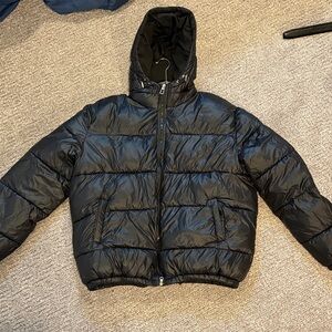 Mens Black Puffer Jacket XL